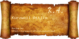 Kurzweil Attila névjegykártya
